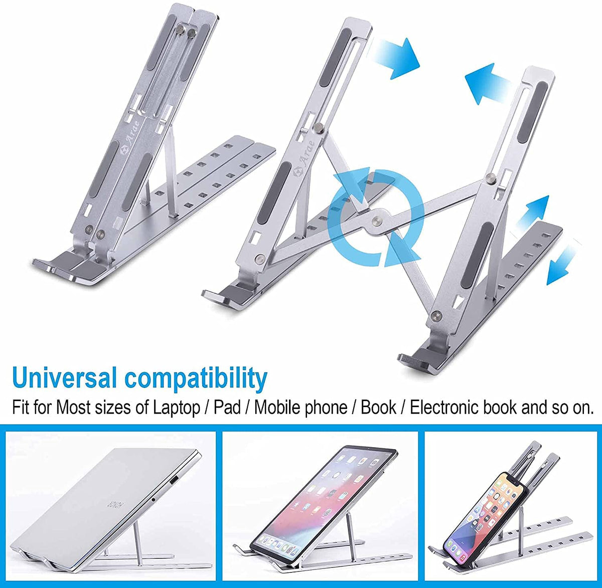 Adjustable aluminium laptop stand – photo 1 of 17