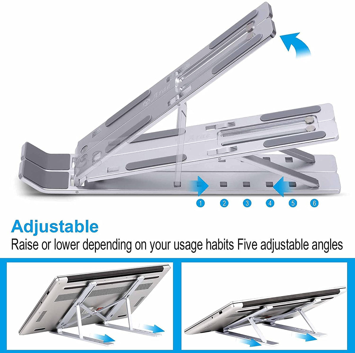 Adjustable aluminium laptop stand – photo 9 of 17