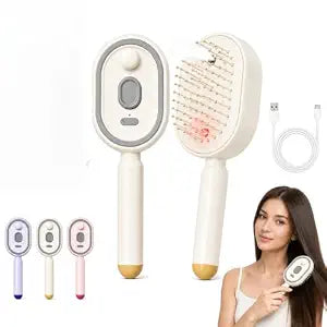 Rechargeable hair massager front view