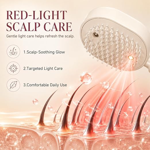 Hair massager used on scalp for oil application