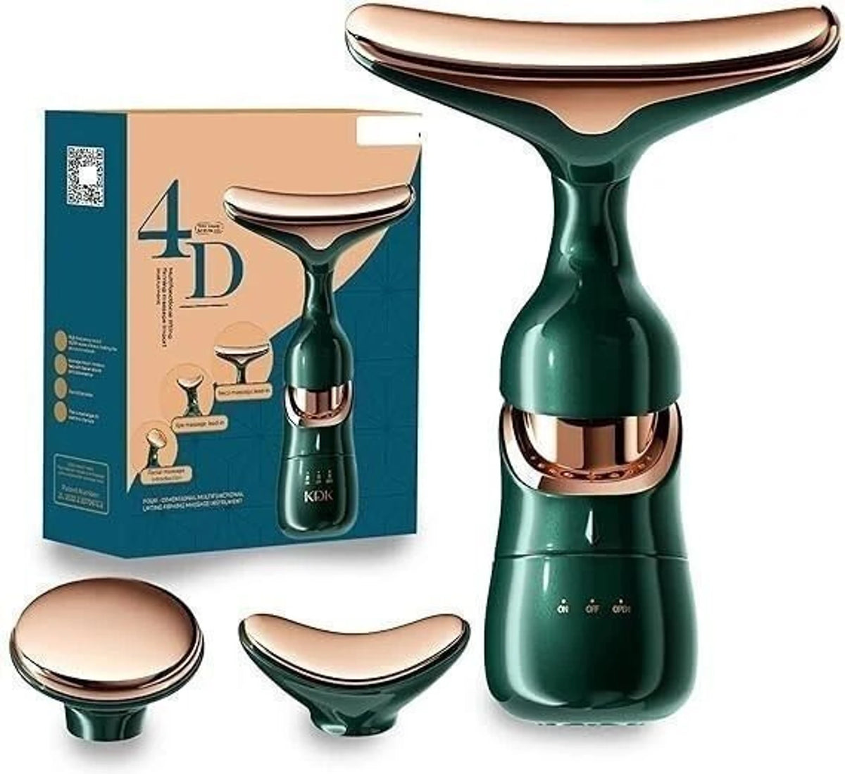 Electric face and neck massager front view