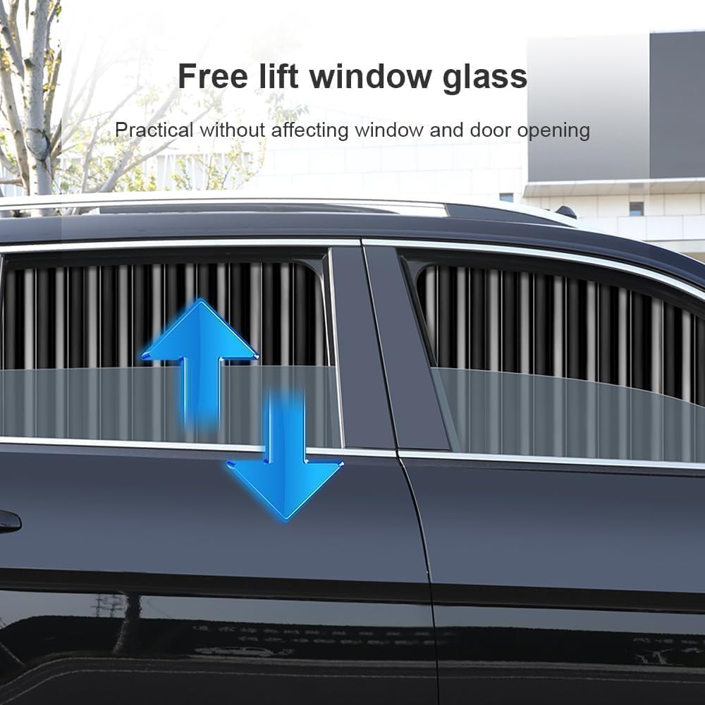Magnetic car window curtain sunshade – photo 7 of 13