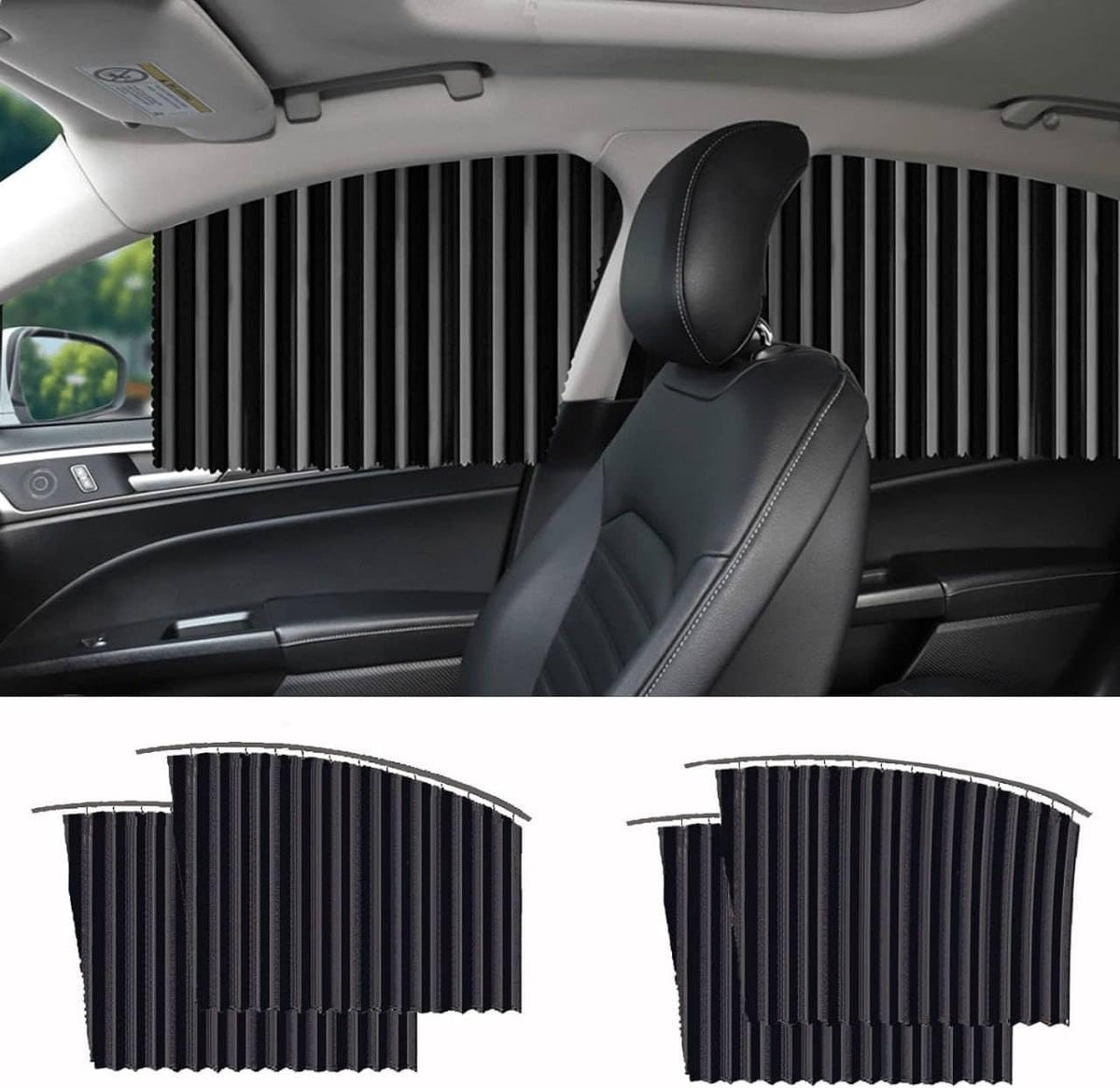 Foldable magnetic car window curtain sunshade – photo 9 of 16