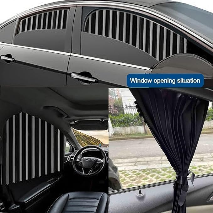 Foldable magnetic car window curtain sunshade – photo 7 of 16