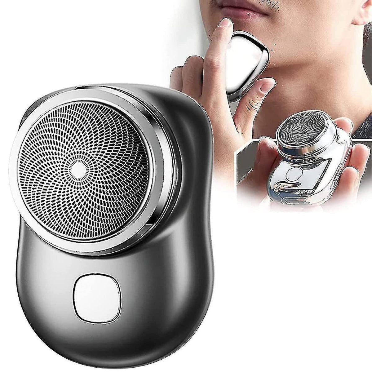 Rechargeable electric shaver front view