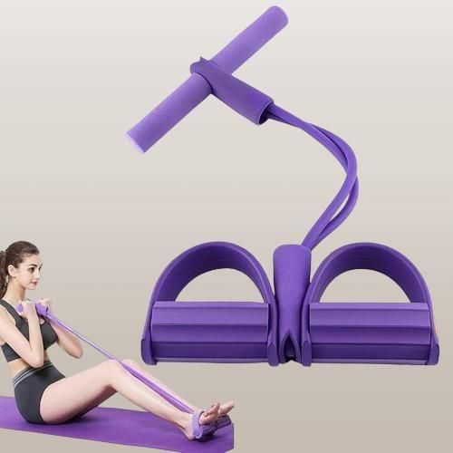 Yoga pedal puller resistance band front view