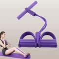 Yoga pedal puller resistance band front view
