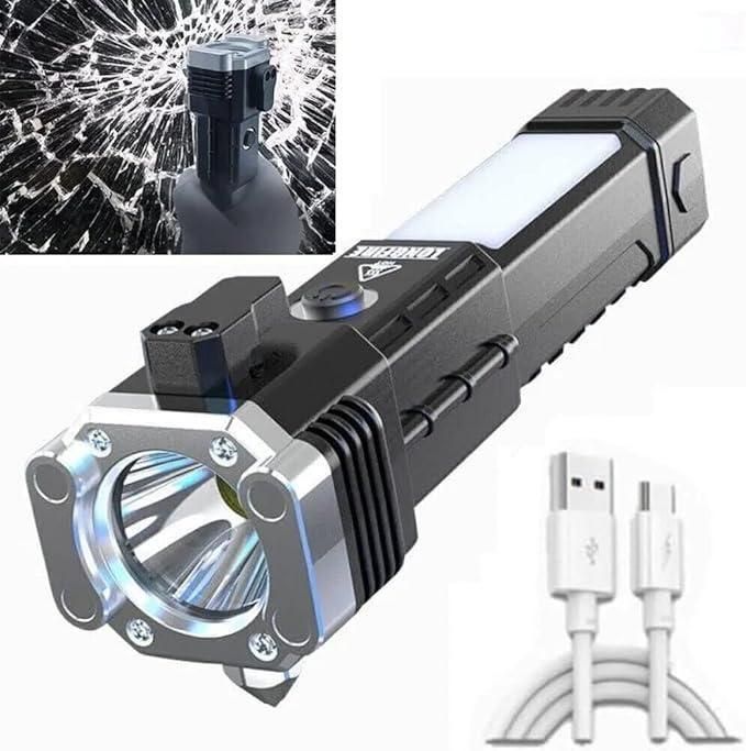 Portable hammer LED flashlight front view