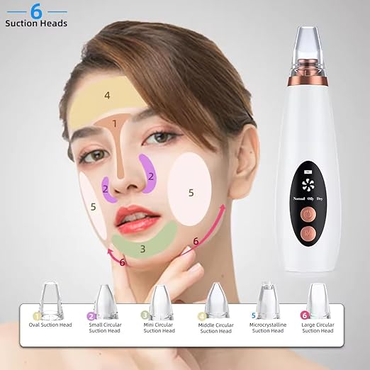 Suction tool used gently around the nose area