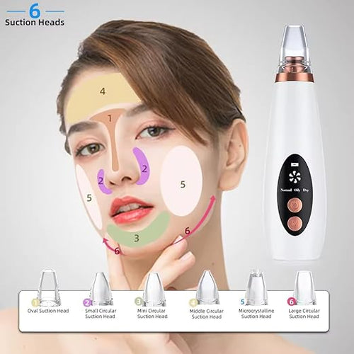 Suction tool used gently around the nose area