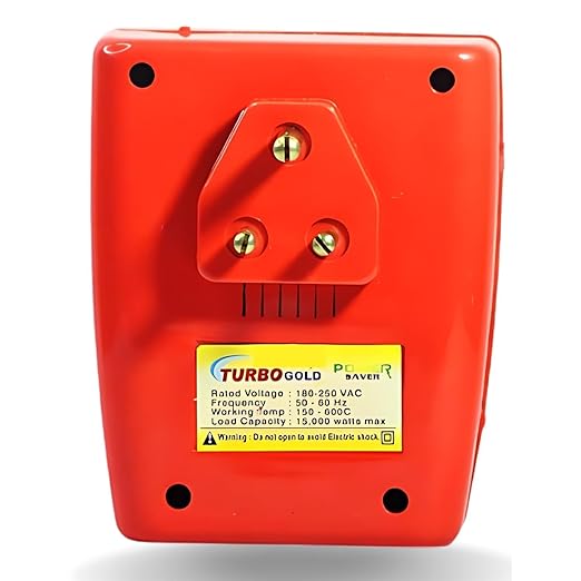 Compact electricity saving device in hand showing size