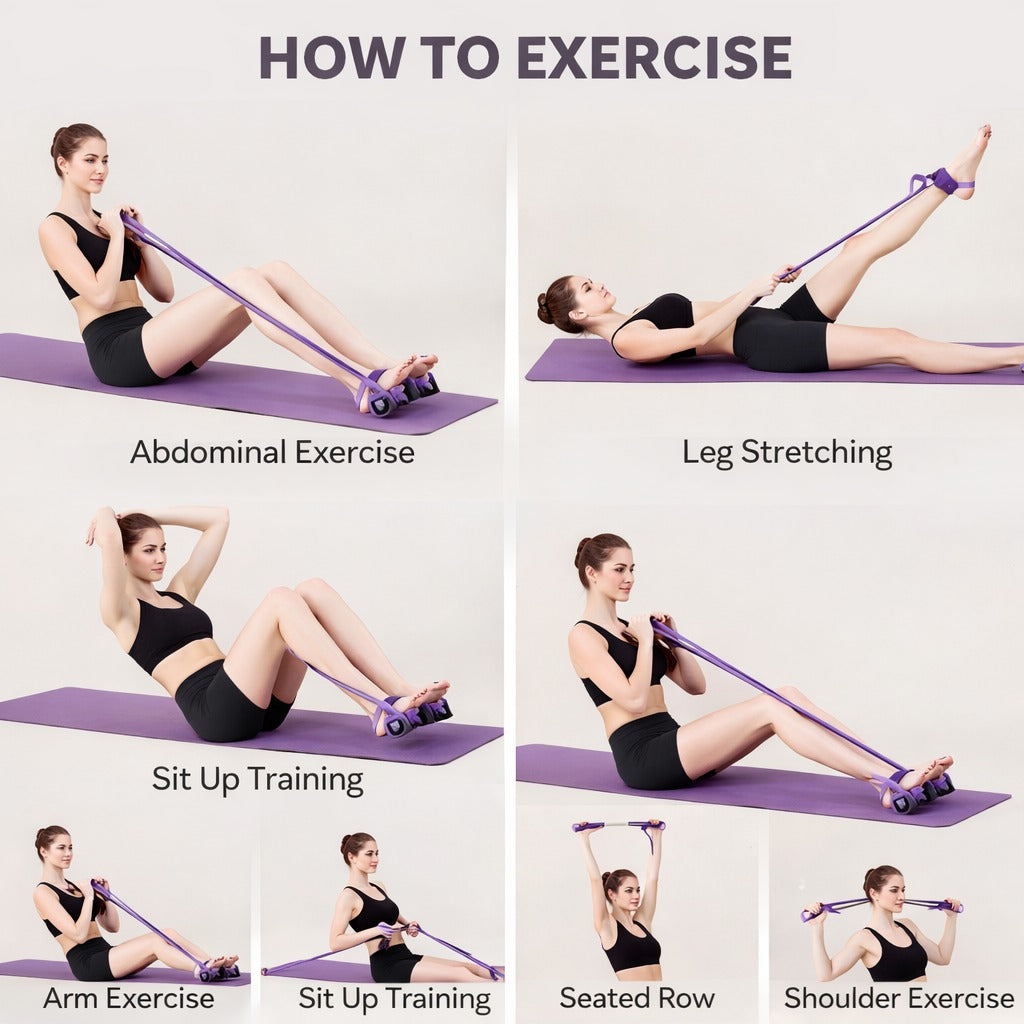 Compact yoga resistance puller size view