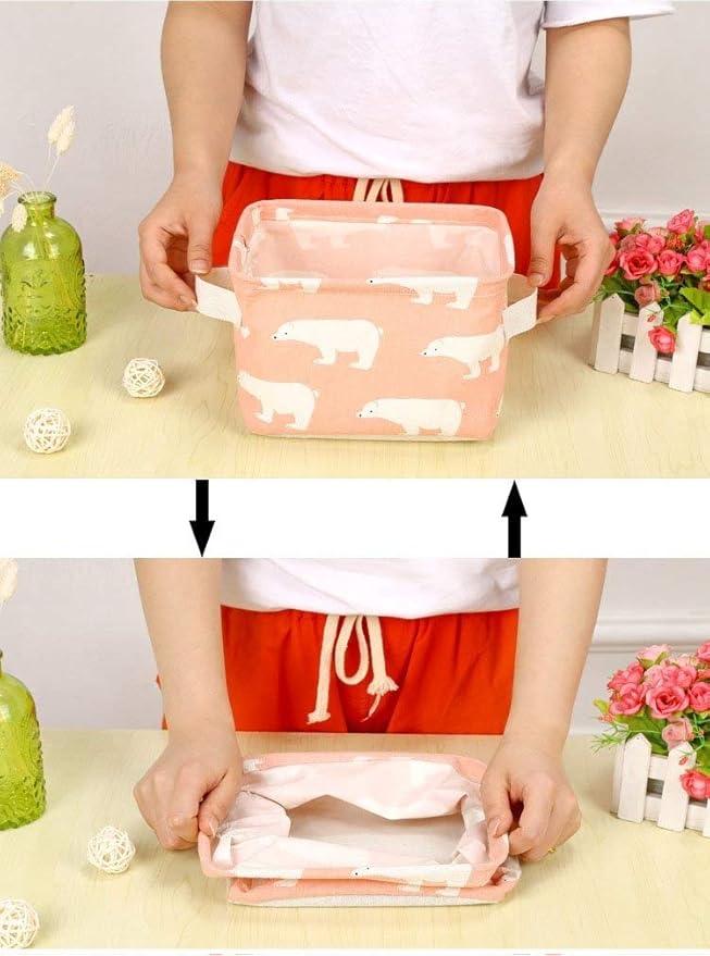 Pack of 2 folding storage bags for wardrobe and shelf organisation