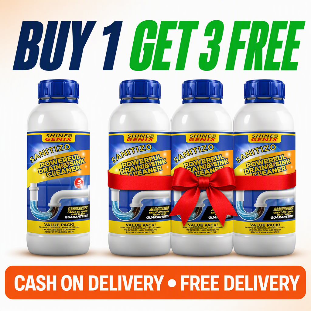 Drain cleaner powder Buy 1 Get 3 Free – 4 bottle pack, Cash on Delivery