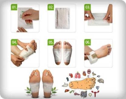 Foot pad applied on sole at night