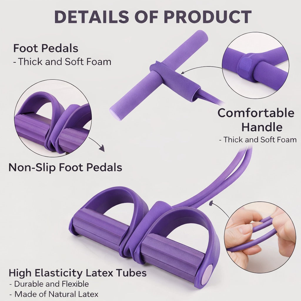 Yoga pedal puller in use for seated stretching