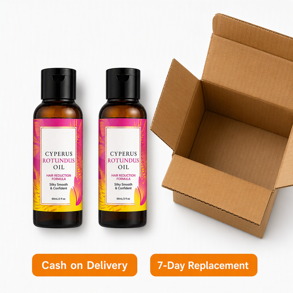 Rotundus Oil for Hair Removal – Natural Soothing Moisturizing Oil Pack of 2 – box