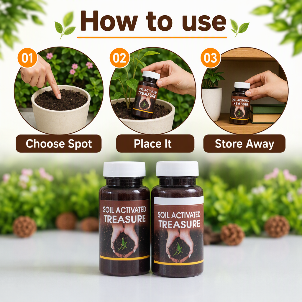 Soil Activated Treasure (Pack of 2) – steps