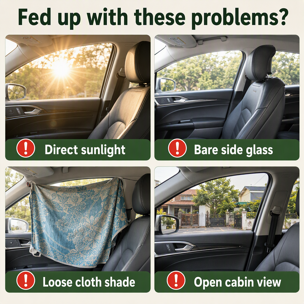 Sunshade Side Magnet Pleated Car Window Curtain – problems