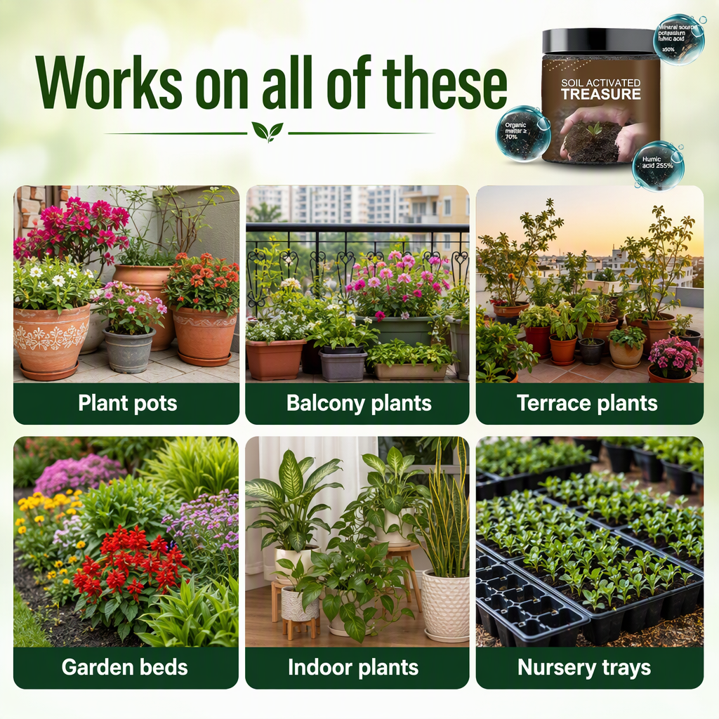 Treasure Soil Activator for Plants 100 Gram-Pack of 2 – places