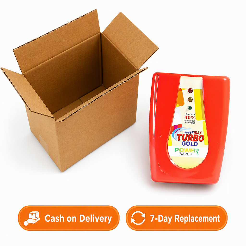 Turbo Gold Power Saver Electricity Saving Device – box